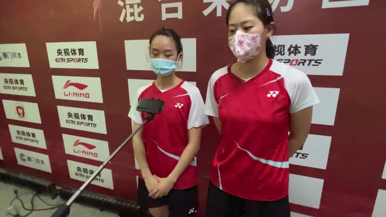 冠军赛单项赛 | 背靠背夺冠 女双冠军张驰/坑姝良：两个冠军是对我们付出的肯定
